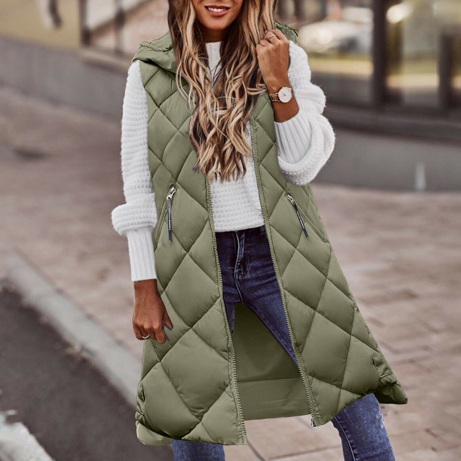 Gilet imbottito Kristen | Lungo ed elegante