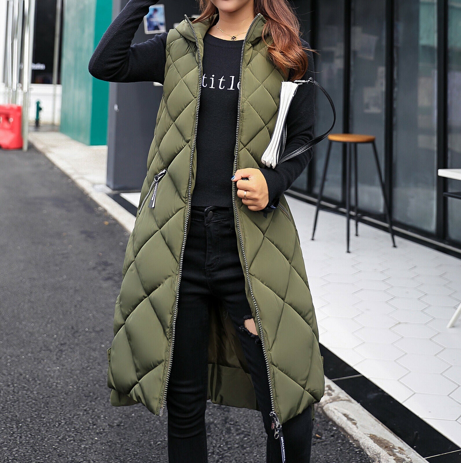 Gilet imbottito Kristen | Lungo ed elegante