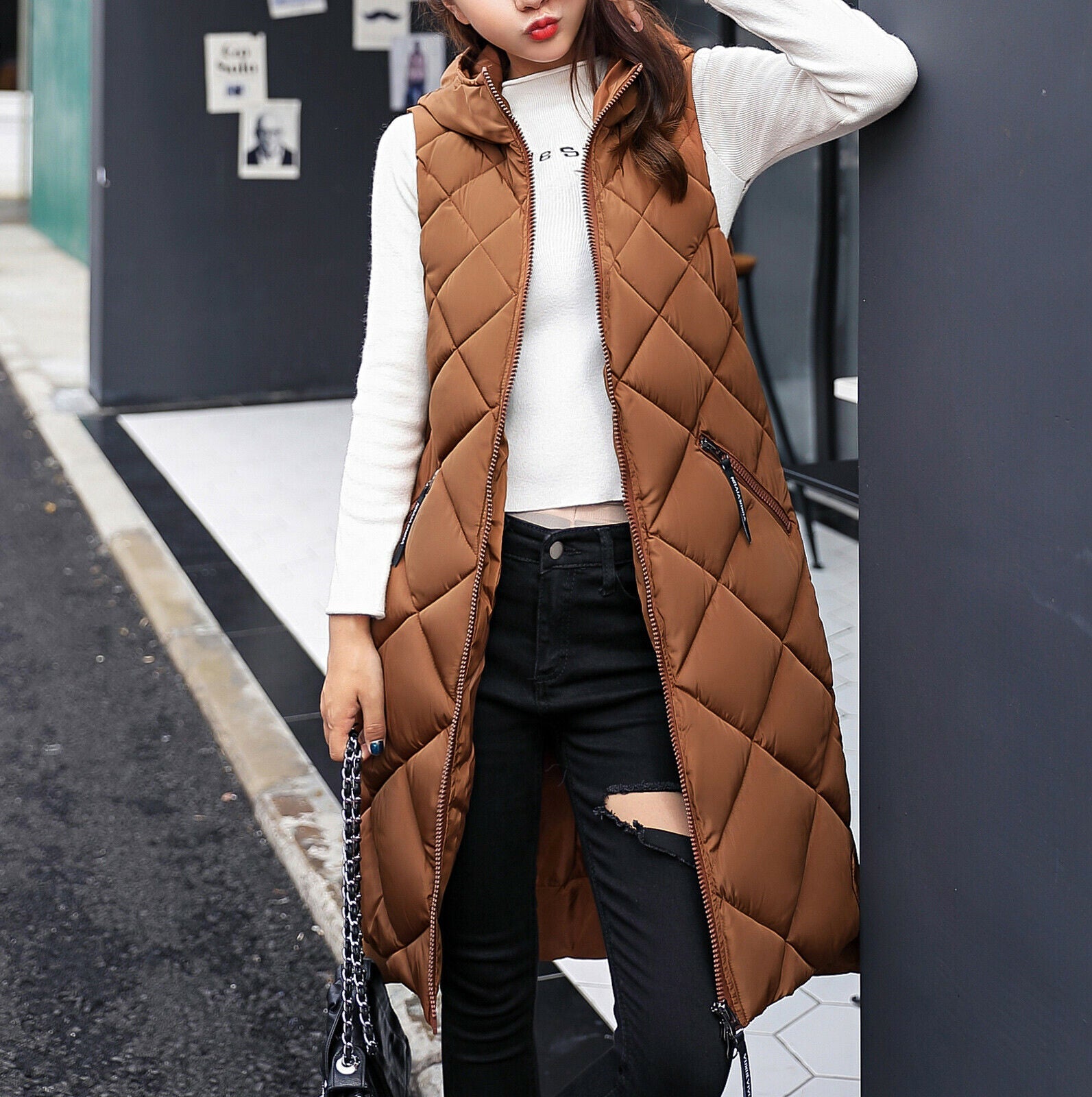 Gilet imbottito Kristen | Lungo ed elegante