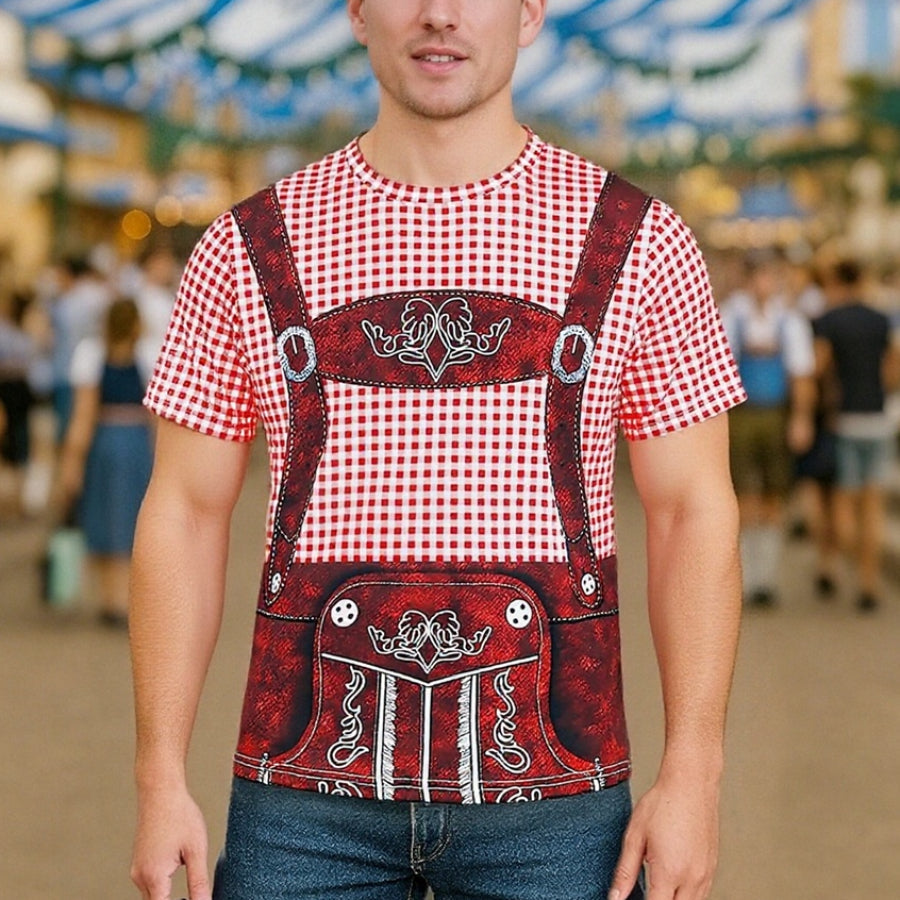 Wiesngaudi – Tričko s potlačou kožených nohavíc – Tvoj lístok na zábavu na Wiesn