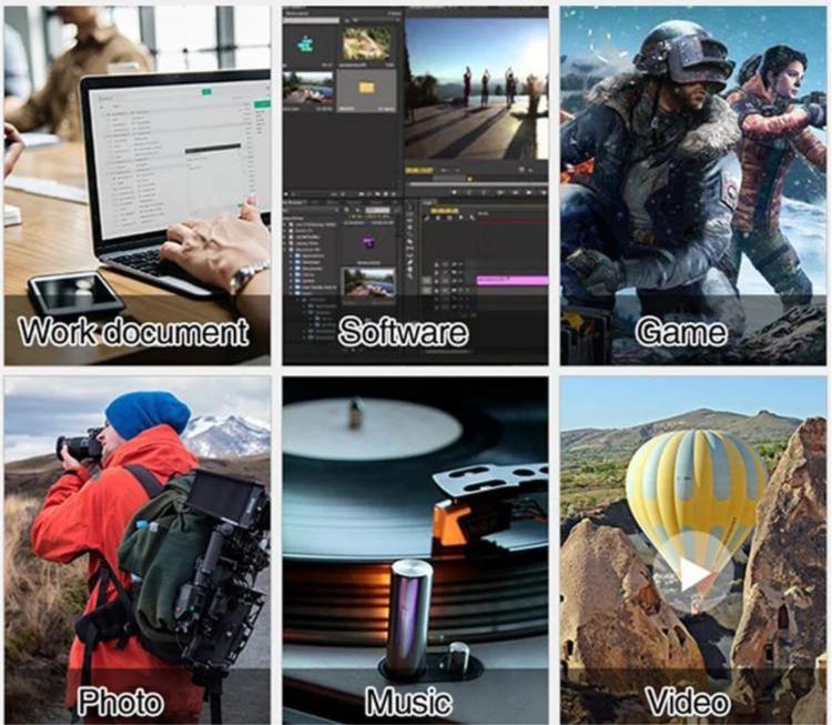 DataCore – Externe Festplatte 1TB – Schlankes tragbares USB 3.0 Laufwerk