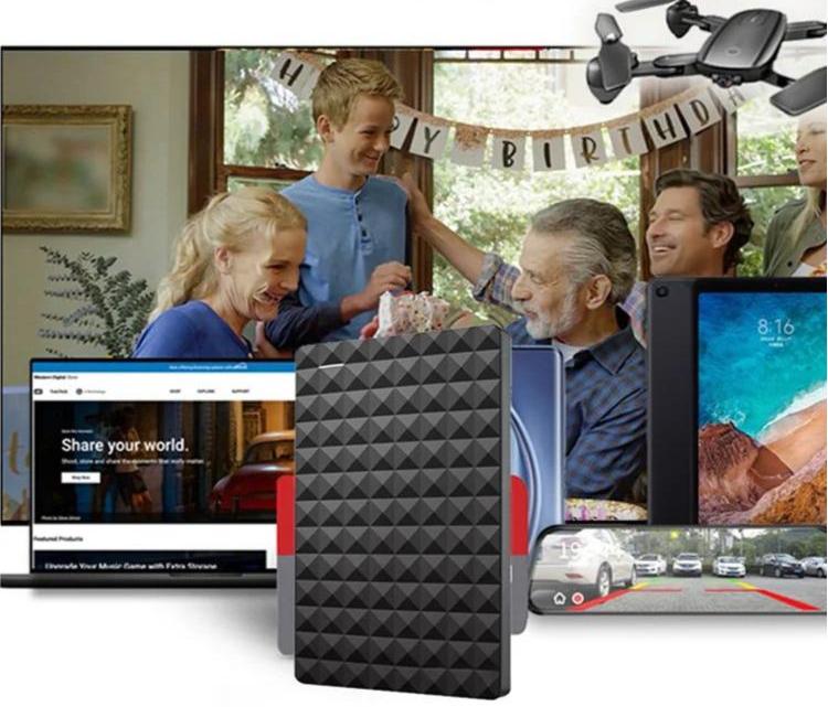 DataCore – Externe Festplatte 1TB – Schlankes tragbares USB 3.0 Laufwerk