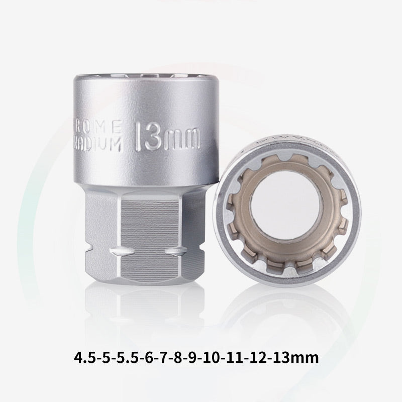 Devako set di chiavi a bussola da 29 pezzi con cricchetto centrale