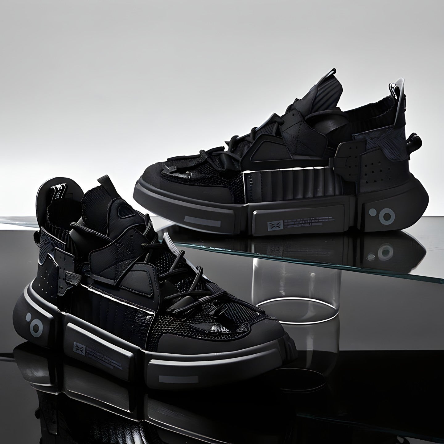 Streetwear-Sneakers – Leichte Turnschuhe in auffälligem Farb-Mix
