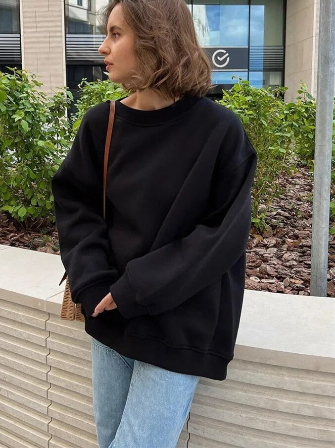 Yviana svetr | Oversized základní svetr | Pohodlný styl pro každý den