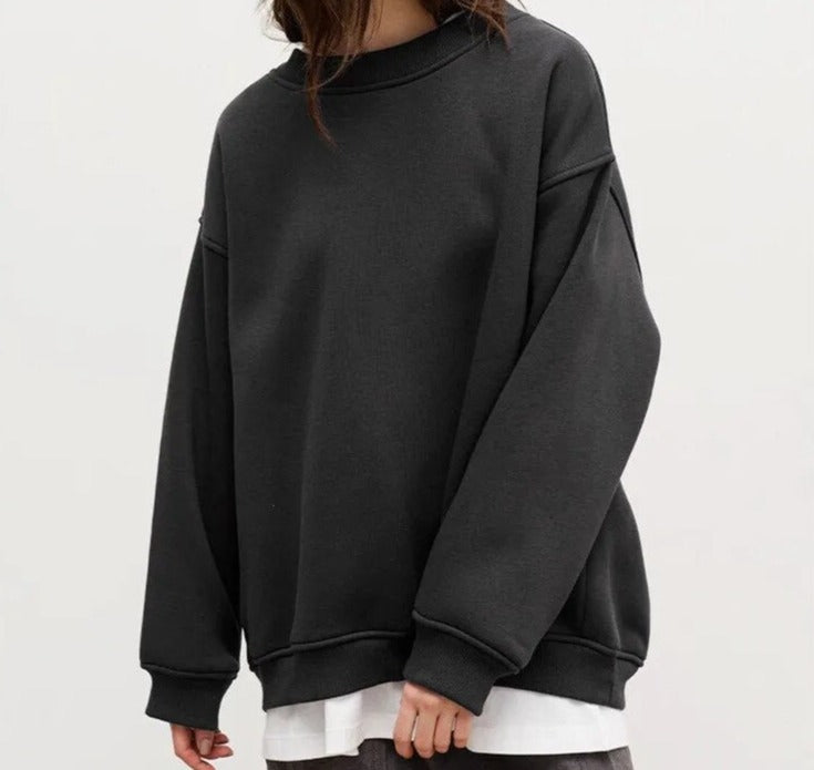 Yviana svetr | Oversized základní svetr | Pohodlný styl pro každý den
