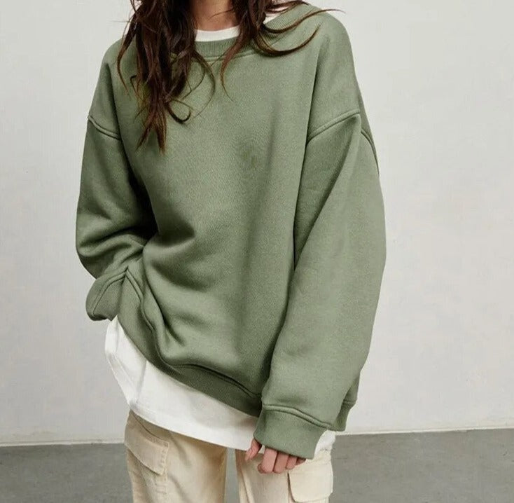 Yviana svetr | Oversized základní svetr | Pohodlný styl pro každý den
