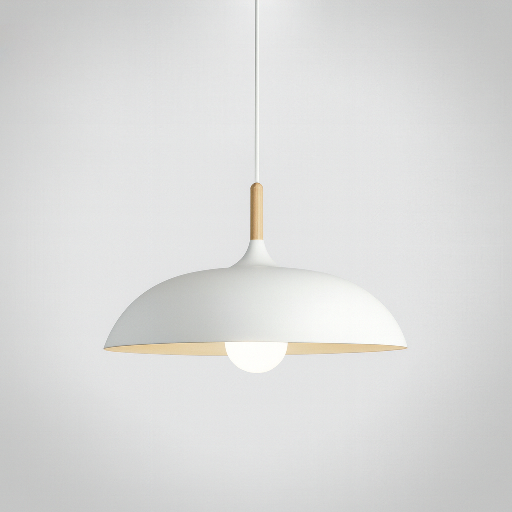 Nordylight – Lampada a sospensione Pastello Metallo & Legno – Regolabile Design Retrò